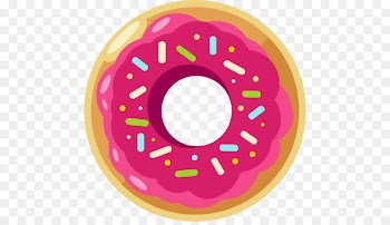 Doughnut Euclidean vector Icon - A pink donut 