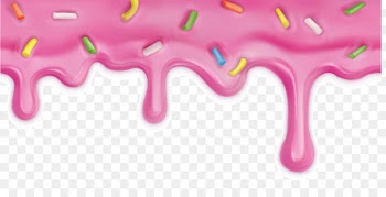 Doughnut Icing Glaze Cupcake - Vector cartoon strawberry juice dripping material 