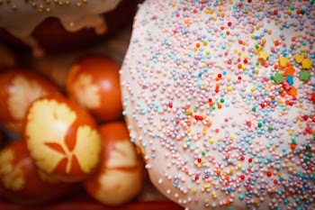 Doughnut Near Orange and White Egg