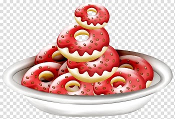 Doughnut Pasta Fruit, A donut transparent background PNG clipart