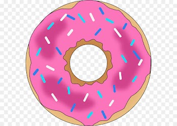 doughnut pink ciambella pastry clip art