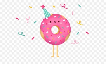 Doughnut Ribbon Clip art - Cute donut pattern and ribbons 