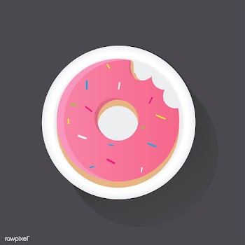 Doughnut unhealthy food vector illustration | Free stock vector - 390361