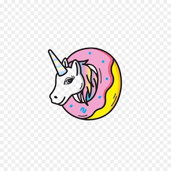 Doughnut Unicorn We Heart It Wallpaper - Unicorn and donuts 