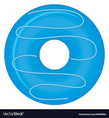 doughnut with blue glaze