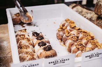 Doughnuts Served on White Tray