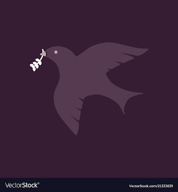 Dove of peace icon flying bird peace concept vector image