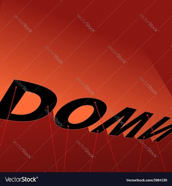  					Down poster vector image														
