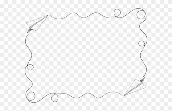 Download Airplane Page Border Clipart Airplane Borders - Paper Airplane Page Border