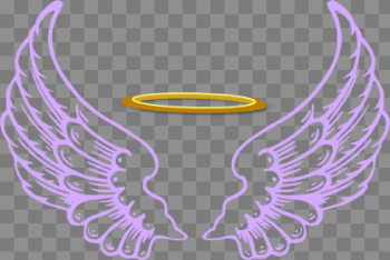 Download Angel Halo Wings PNG Transparent Image 417×279