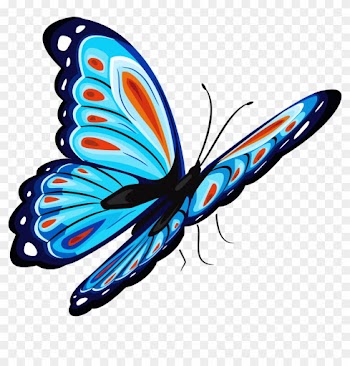 Download Blue Butterfly Png For Designing Projects - Png Butterfly