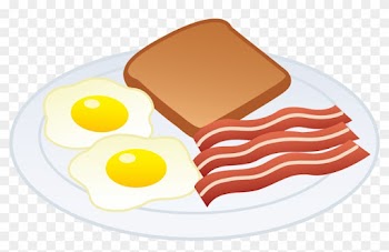 Download Breakfast Clip Art Free Clipart Of Breakfast - Bacon And Eggs Drawing