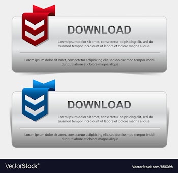 Download buttons set vector image
