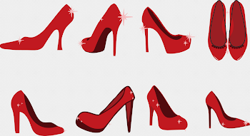 Download Clip Transparent Ruby Red Slippers Clipart - High-heeled ...