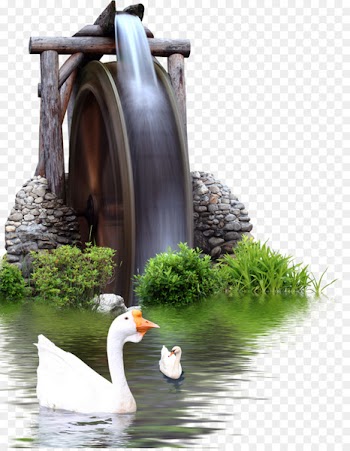 Download Computer file - Waterwheel White Goose Element 