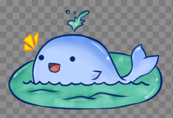Download Cute Whale Transparent Background 408×279 118
