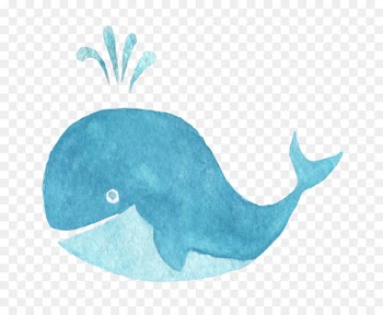 Download Dolphin Page daccueil Icon - Hand-painted whale 