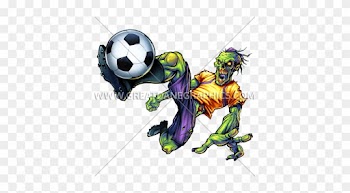 Download Error - Zombie Soccer Kick Baseball Sleeve Shirt
