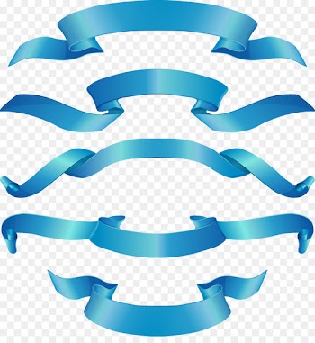 Download Euclidean vector Blue ribbon - Vector painted blue ribbon ribbons 5 