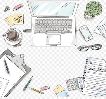 Download Euclidean vector Desk Drawing - Hand painted laptop desk 