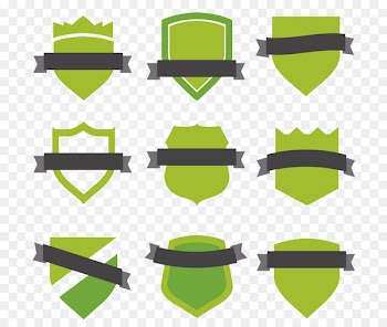 Download Euclidean vector Green - Ribbon badge blank label 