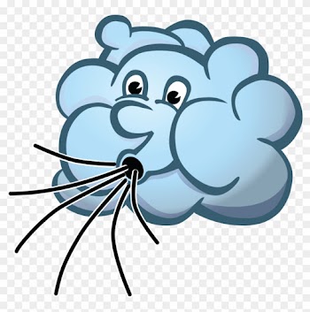 Download Fetching Cloud Blowing Wind Clip Art - Download Fetching Cloud Blowing Wind Clip Art