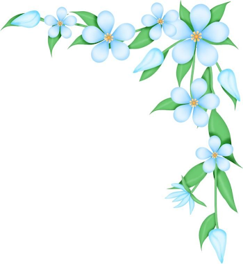 Download Flower Border Flower Corner Borders Clipart Clipart PNG ...