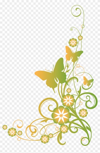 Download Flower Design Black And White Border Clipart - Black And White Border Design Flower