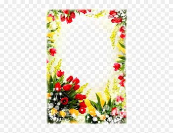 Download Flowers Borders Free Png Transparent Image - Flower Frame Png