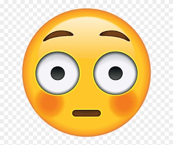 Download Flushed Face Emoji Icon - Wide Eyed Blushing Emoji