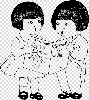 Download Free png Two Kids Sing - DLPNG.com