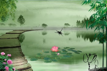 Download Fukei Chinese painting - Hawthorn Jiang Jingsu wood background 
