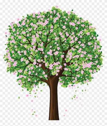 Download Fullsize - Cartoon Trees With Flowers