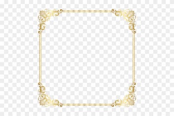 Download Gold Border Frame Transparent Clipart Png - Transparent Background Gold Border