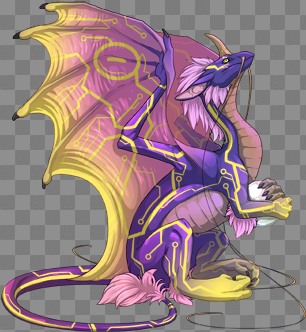 Download Hatched Two Amazing Lisa Frank Dragons - Transparent ...