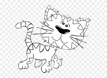 Download Hd Cartoon Cat Coloring Pages, Download Hq - Crazy Cat Budget Tote Bag, Adult Unisex, Natural And