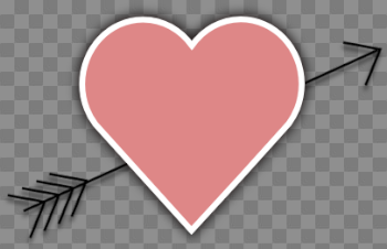 Download Heart With Arrow Clipart - Love Heart With Arrow PNG ...