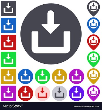 Download Icon Set vector image