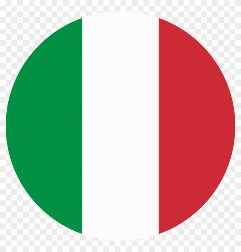 Download Italian Flag Circle Png Clipart Flag Of Italy - Italy Flag Icon Flat