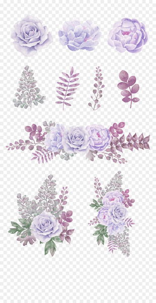 Download - Lavender fresh flowers decorative patterns 
