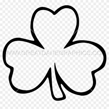 Download Printable Shamrock Coloring Sheet Clipart - Three Leaf Clover Clip Art