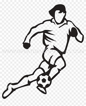 Download Soccer Player Drawing Transparent Clipart - Soccer Players Running Drawings