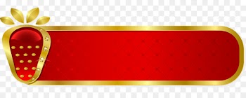 Download Text box Auglis Gold - Vector Exquisite strawberry fruit red label 