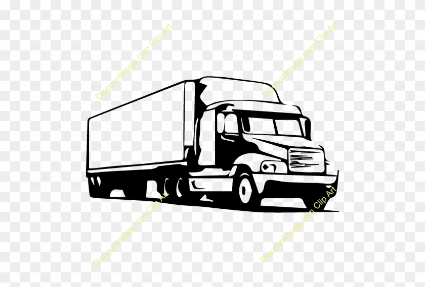 Download Trailer Vector Clipart Commercial Vehicle - 18 Wheels Truck Vector