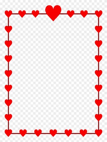 Download Valentines Borders Clip Art - Hearts Valentines Day Border