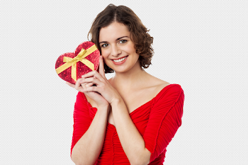 Download Valentines Day Girl PNG Image for Free