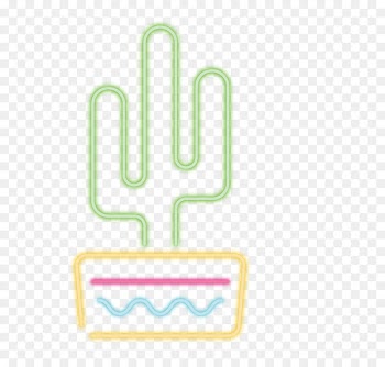 Download - Vector neon cactus 