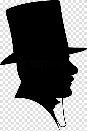 Download victorian man silhouette top hat png images background ...