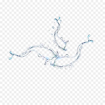 Download Water Icon - Spilled water splashes 