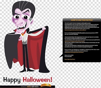 Dracula Halloween Vampire Illustration, Vampire cartoon illustration transparent background PNG clipart